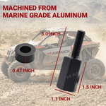 UTV Seat Riser Kit Adjustable Seat Lift Spacer 4PCS for Can-Am Maverick X3 / X3 Max
