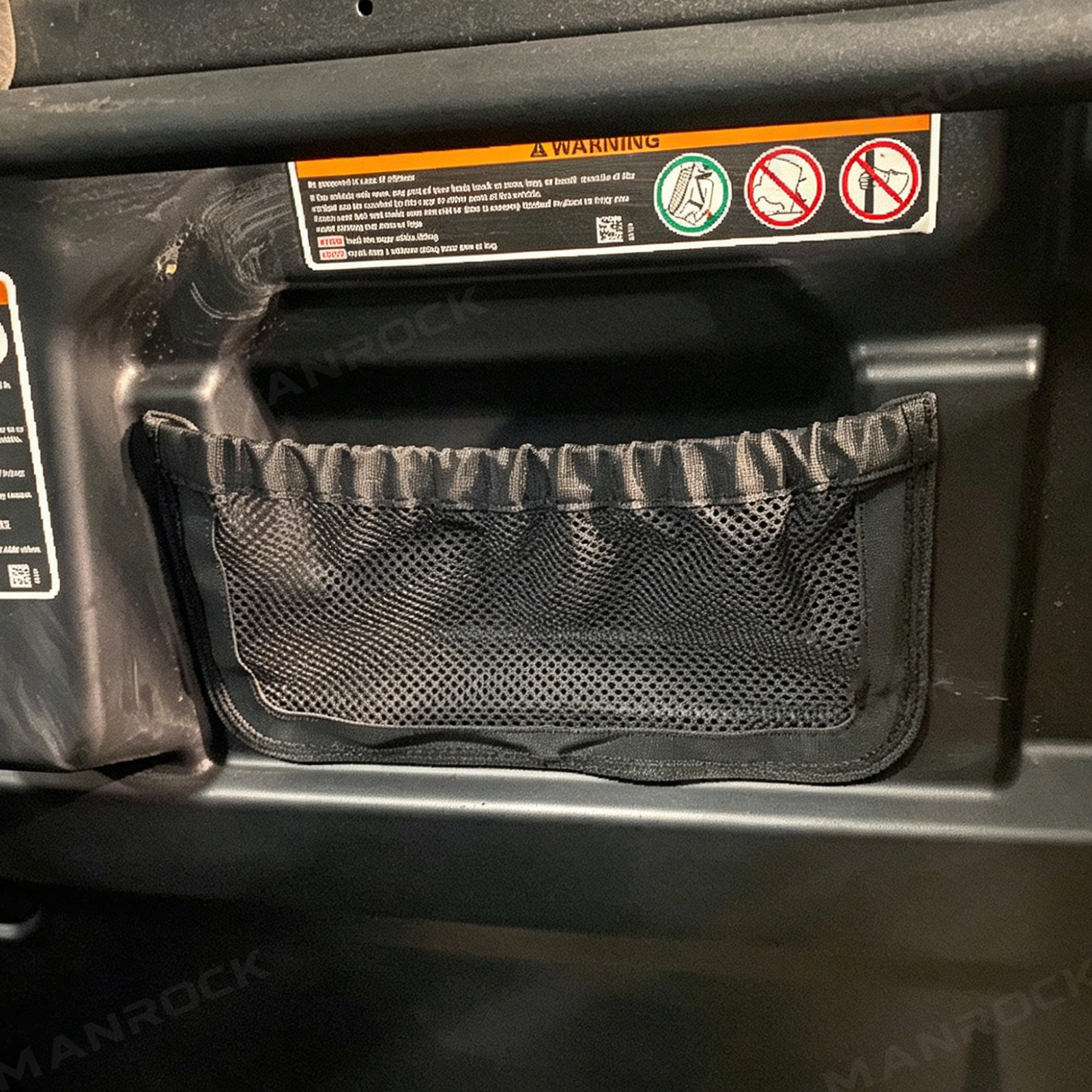 UTV Rear Backrest Storage Nets Backseat Organizer 2PCS for Can-Am Defender Max