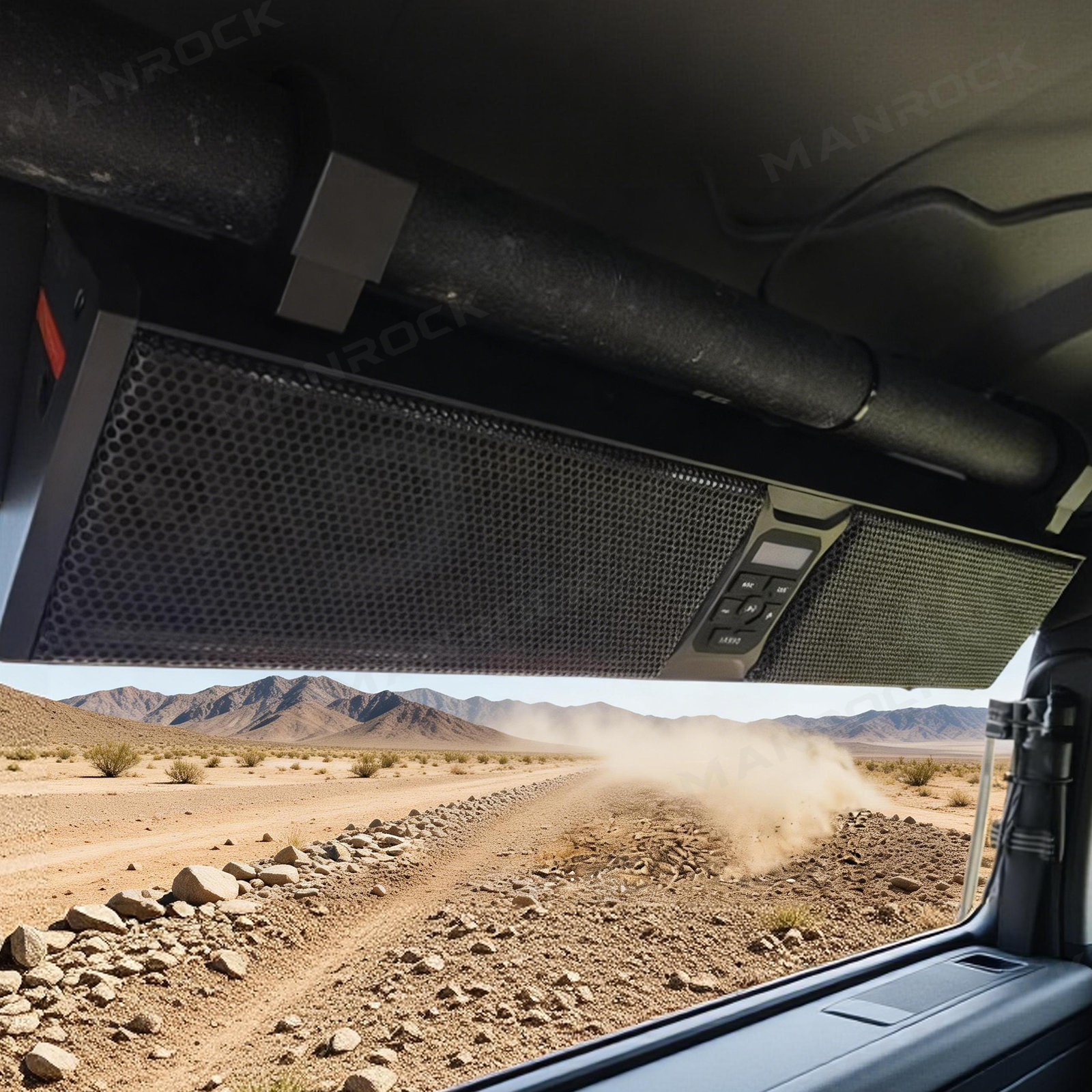 6 Speaker 26'' RGB Sound Bar Audio System for Can-Am Maverick X3/ Polaris RZR, Fits 1.75-2.25in Roll Cage