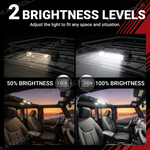 UTV ATV Magnetic Dome Light Roll Bar Mount Interior LED Lights, Universal Fit for 1.5"–4" Roll Bars