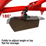 UTV Sun Visor Foldable Anti-Glare Sun Shade Universal Fit for 1.5"-2" Roll Bars