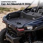 UTV Rear Bed Side Doors Kit Cargo Storage Cover 2PCS for Can-Am Maverick R