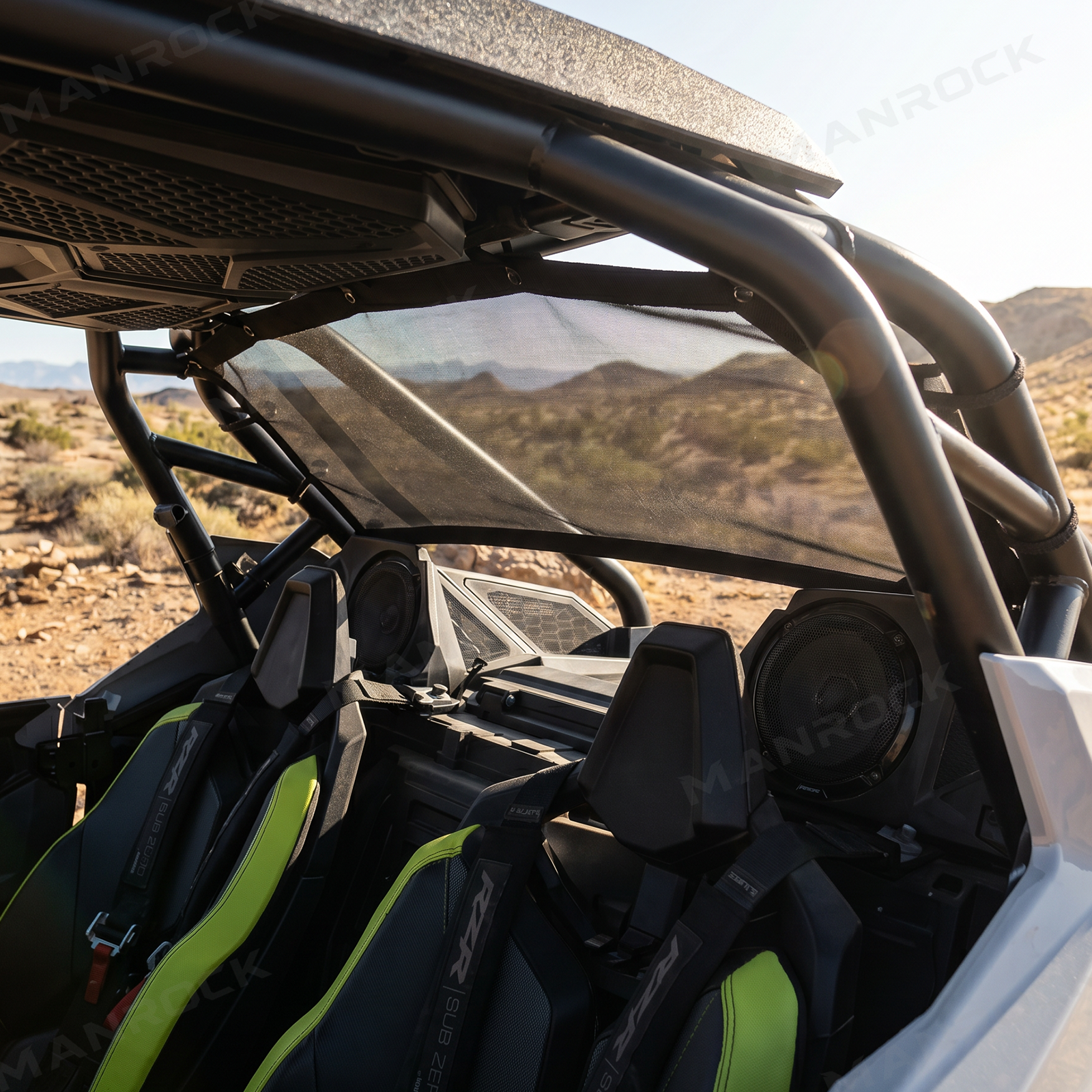 UTV Rear Window Net Rear Mesh Sunshade Protection for Polaris RZR PRO XP