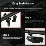 Adjustable Center Rearview Mirror for Polaris/ Can-Am/ UTV /ATV,  Universal Fit for 1.5"–2" Roll Bars
