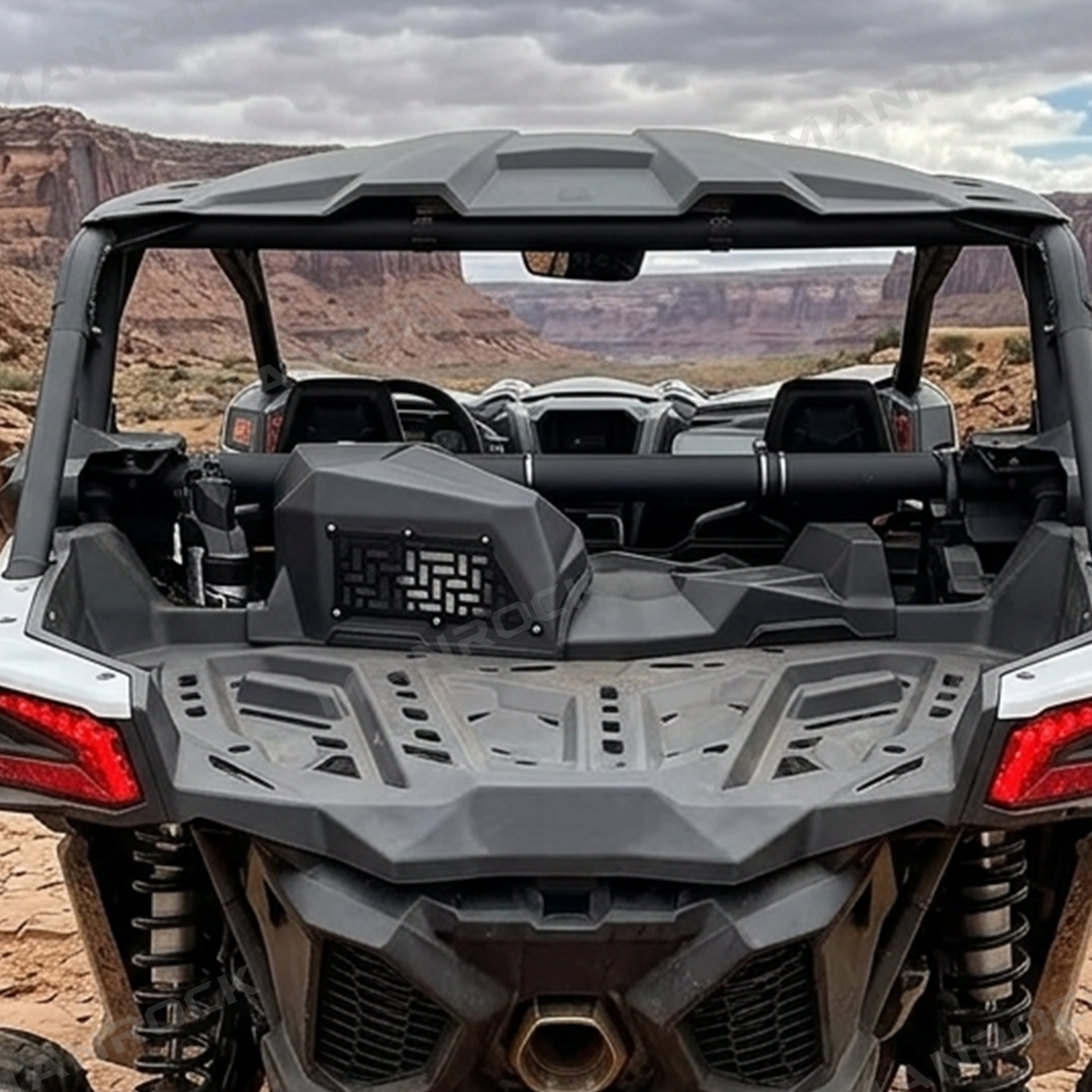 UTV Noise Reduction Kit Aluminum Air Intake Relocation Kit for Can-Am Maverick X3 / X3 Max