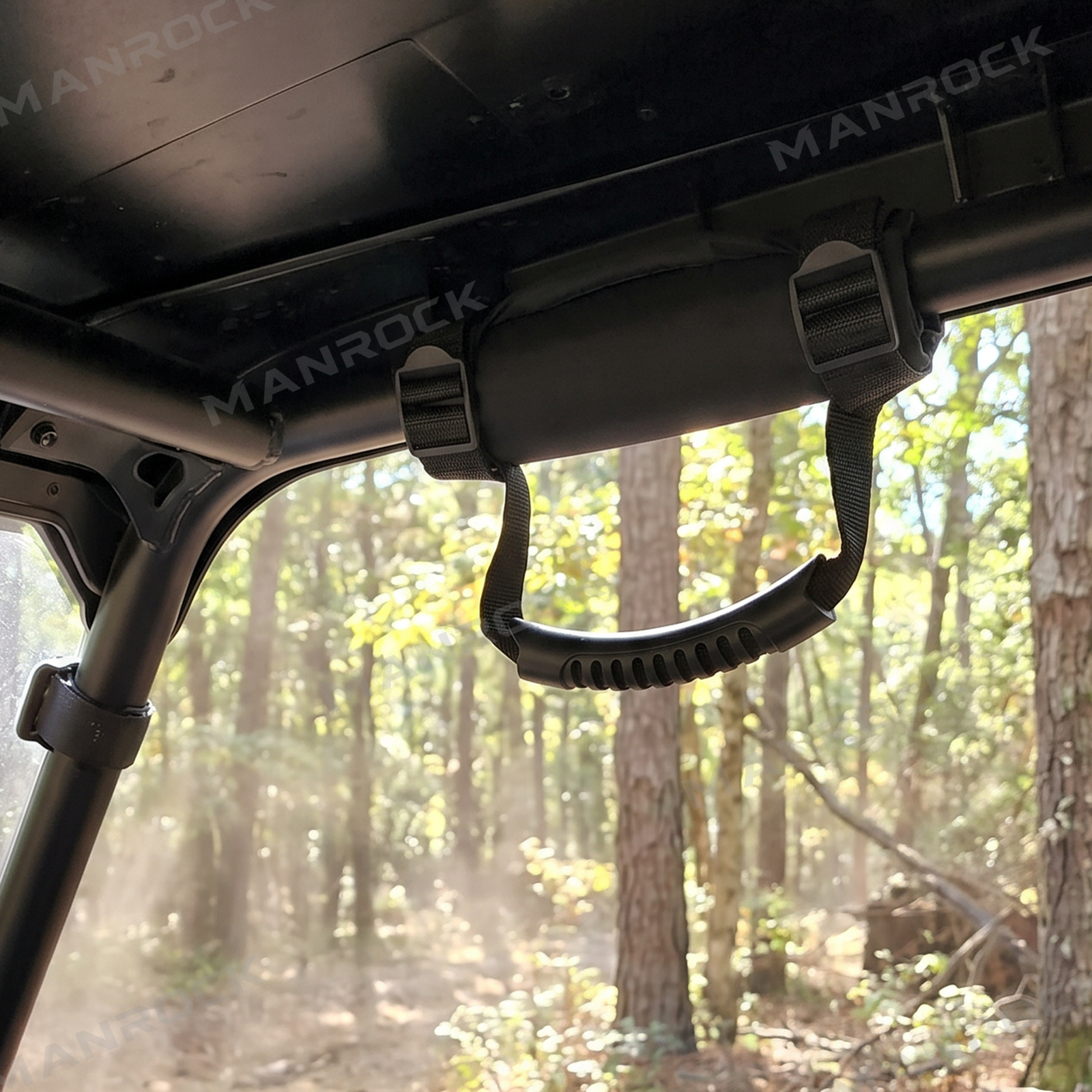 Roll Bar Grab Handles for Polaris/ Can-Am/ UTV, Universal Fit for 1.5"–1.75" Roll Bars
