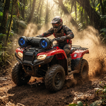 MANROCK 6.5‘’ Sound Bar for ATV/UTV 20 RGB Light Modes Speaker Sound System with Powerful Tweeters