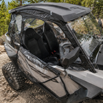 UTV Soft Cab Enclosure Upper Doors with Zipper Side Windows 2PCS for Polaris RZR