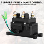 Winch Solenoid Relay Replacement Contactor Universal Fit for UTV / ATV