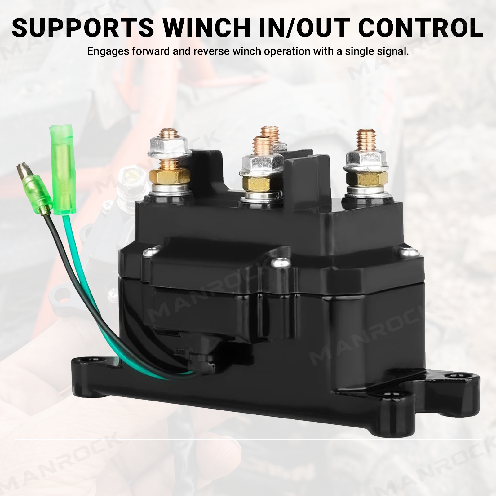 Winch Solenoid Relay Replacement Contactor Universal Fit for UTV / ATV