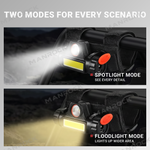 UTV ATV Dome Light 2-in-1 Spotlight & Floodlight Roll Bar Mount Light, Universal Fit for 1.25"-2.0" Roll Bar