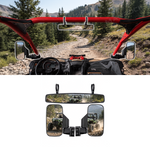 UTV Side Mirrors and Rear View Mirror 3PCS Mirror Kit Universal Fit for 1.75"-2" Roll Bars