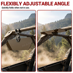 UTV Sun Visor Foldable Anti-Glare Sun Shade Universal Fit for 1.5"-2" Roll Bars