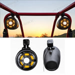 4" Marine Tower Speakers Bluetooth Roll Cage Speakers with RGB Lights 2PCS Universal Fit for UTV / ATV