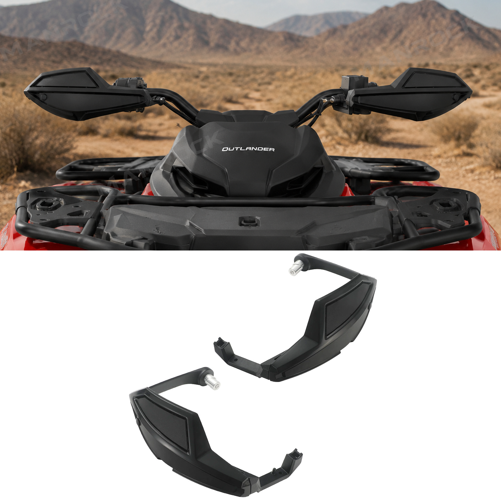 ATV Handguards Wind Deflector Hand Guards Protectors for Can-Am Outlander / Renegade