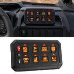 8 Gang Switch Panel RGB Circuit Control Relay System Universal Fit for UTV / ATV