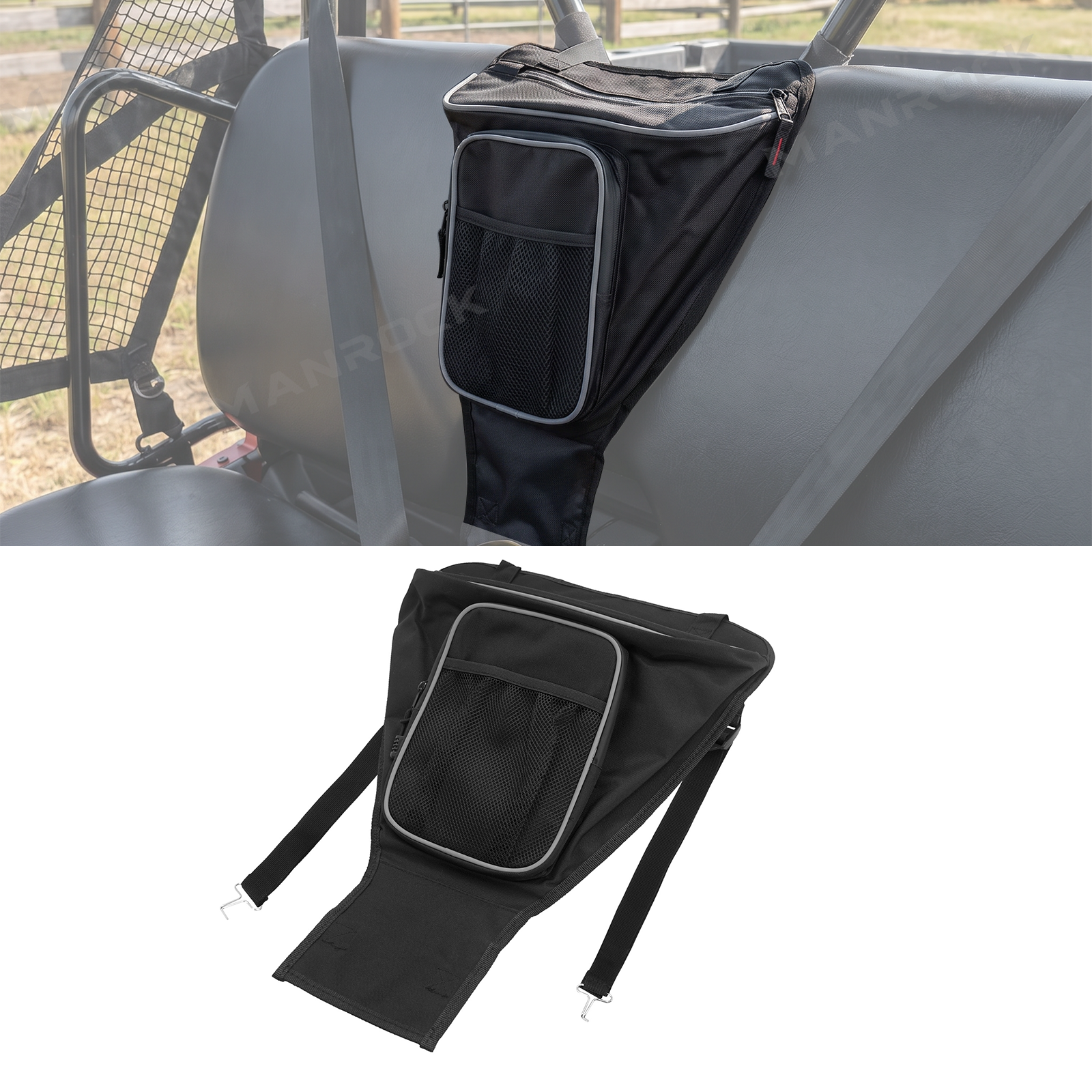 UTV Center Seats Storage Bag Organizer for Polaris RZR