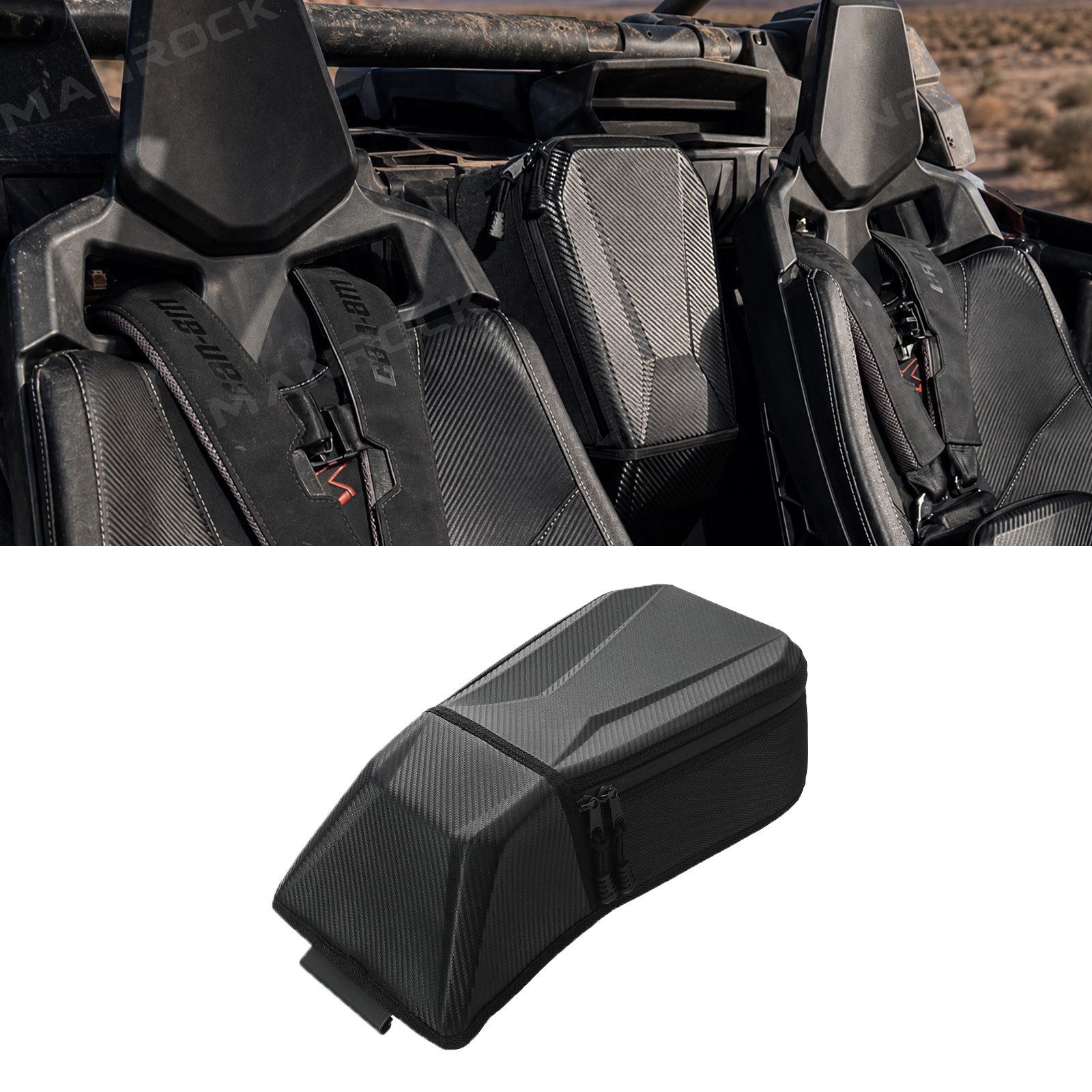 UTV Shoulder Storage Bag Center Console Organizer Bag for Can-Am Maverick X3 / X3 Max