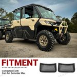 UTV Rear Backrest Storage Nets Backseat Organizer 2PCS for Can-Am Defender Max