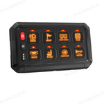 8 Gang Switch Panel RGB Circuit Control Relay System Universal Fit for UTV / ATV