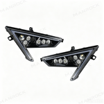 UTV LED Headlights Assembly With White Amber Headlamp for Polaris RZR
