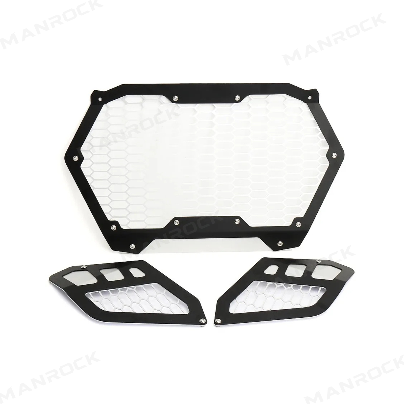 UTV Front Grille Aluminum Mesh Grille Protector Kit for Can-Am Maverick R