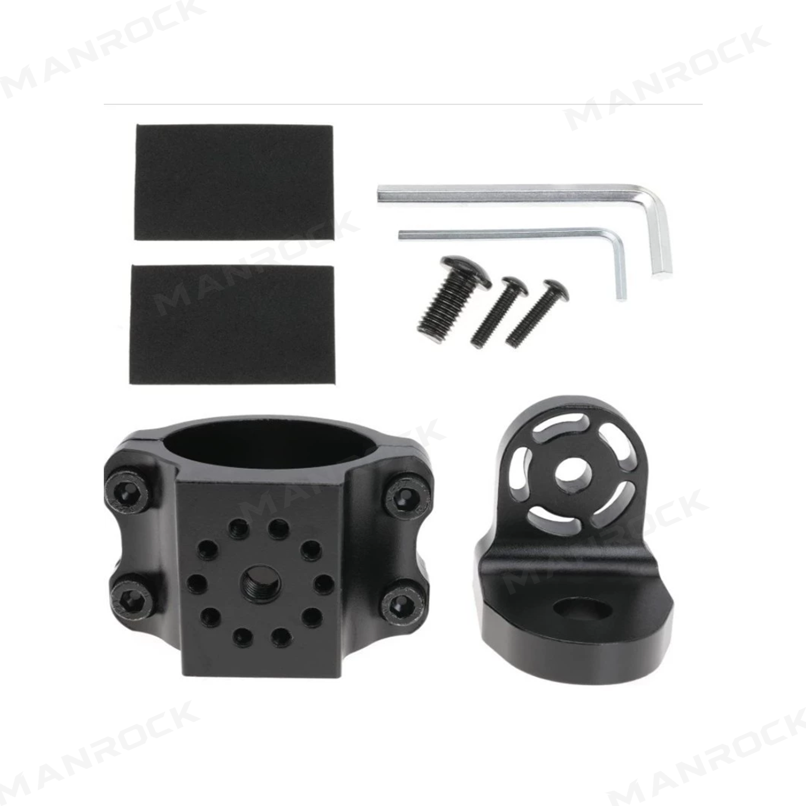 UTV Flag Mount Adjustable Whip Light Mount Universal Fit for 1.75"-2" Roll Bars