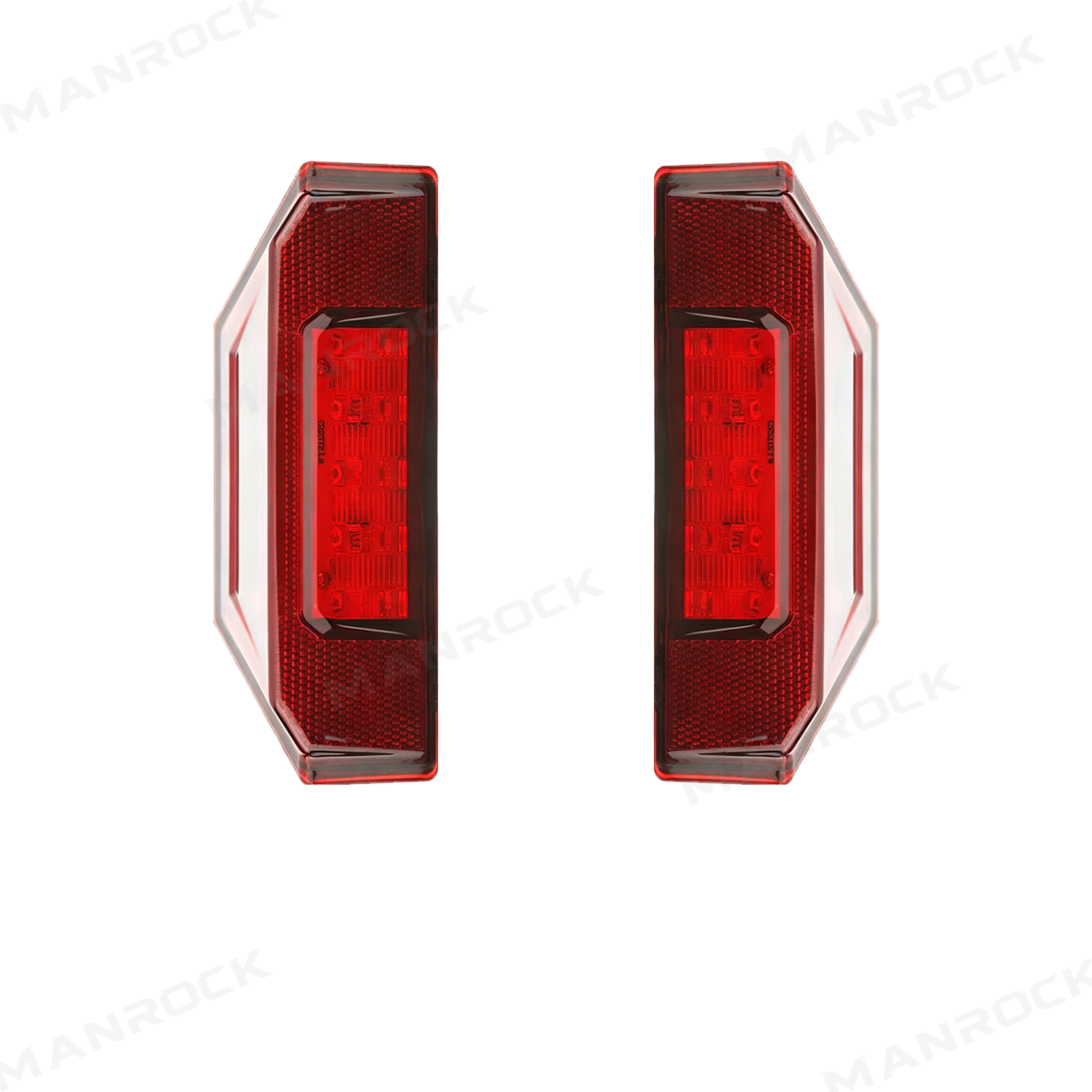 UTV LED Tail Light Assembly Red Taillight Rear Lights 2PCS for Polaris Ranger