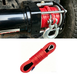 Synthetic Winch Rope Line Cable 1/4" × 50 Ft Universal Fit for UTV / ATV