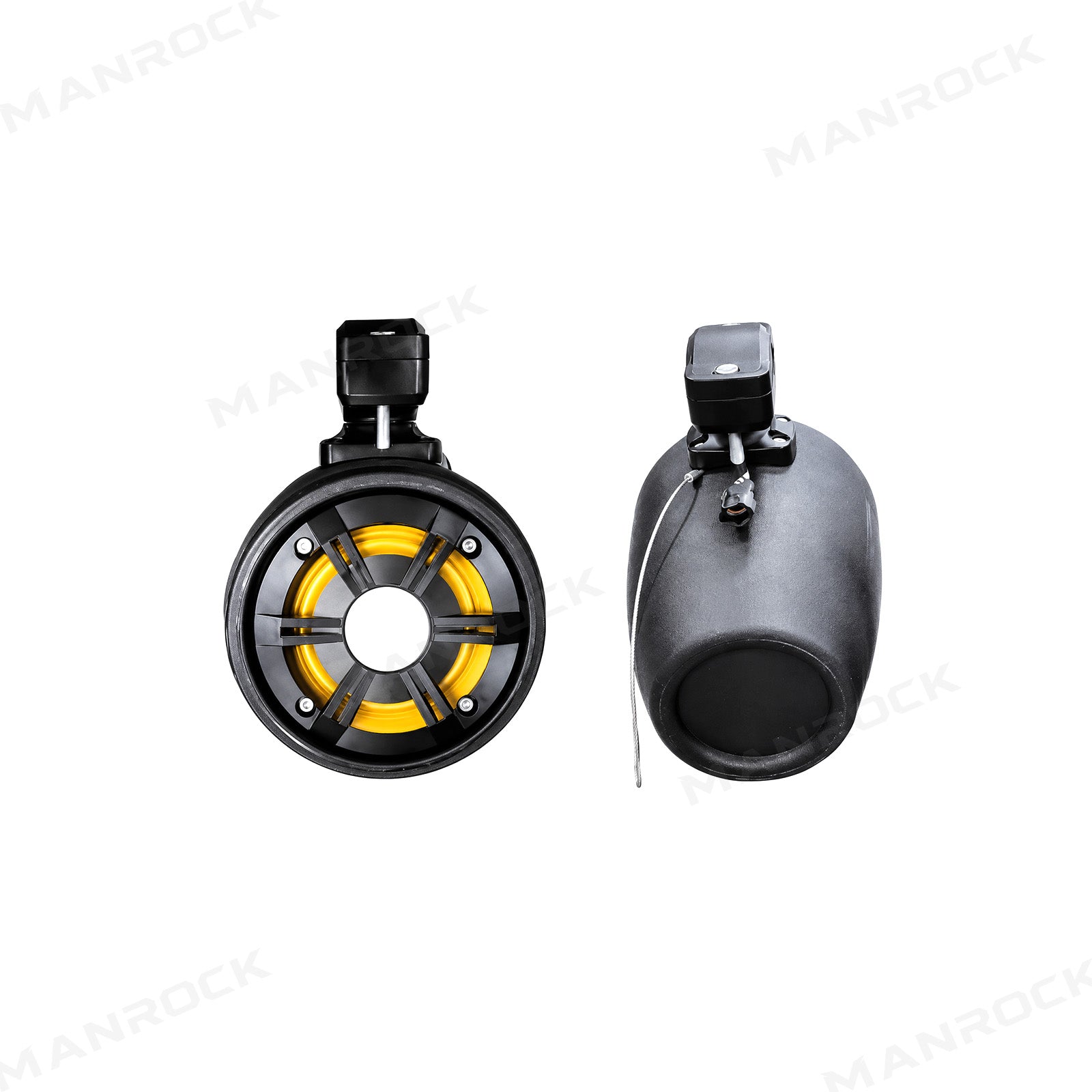 4" Marine Tower Speakers Bluetooth Roll Cage Speakers with RGB Lights 2PCS Universal Fit for UTV / ATV