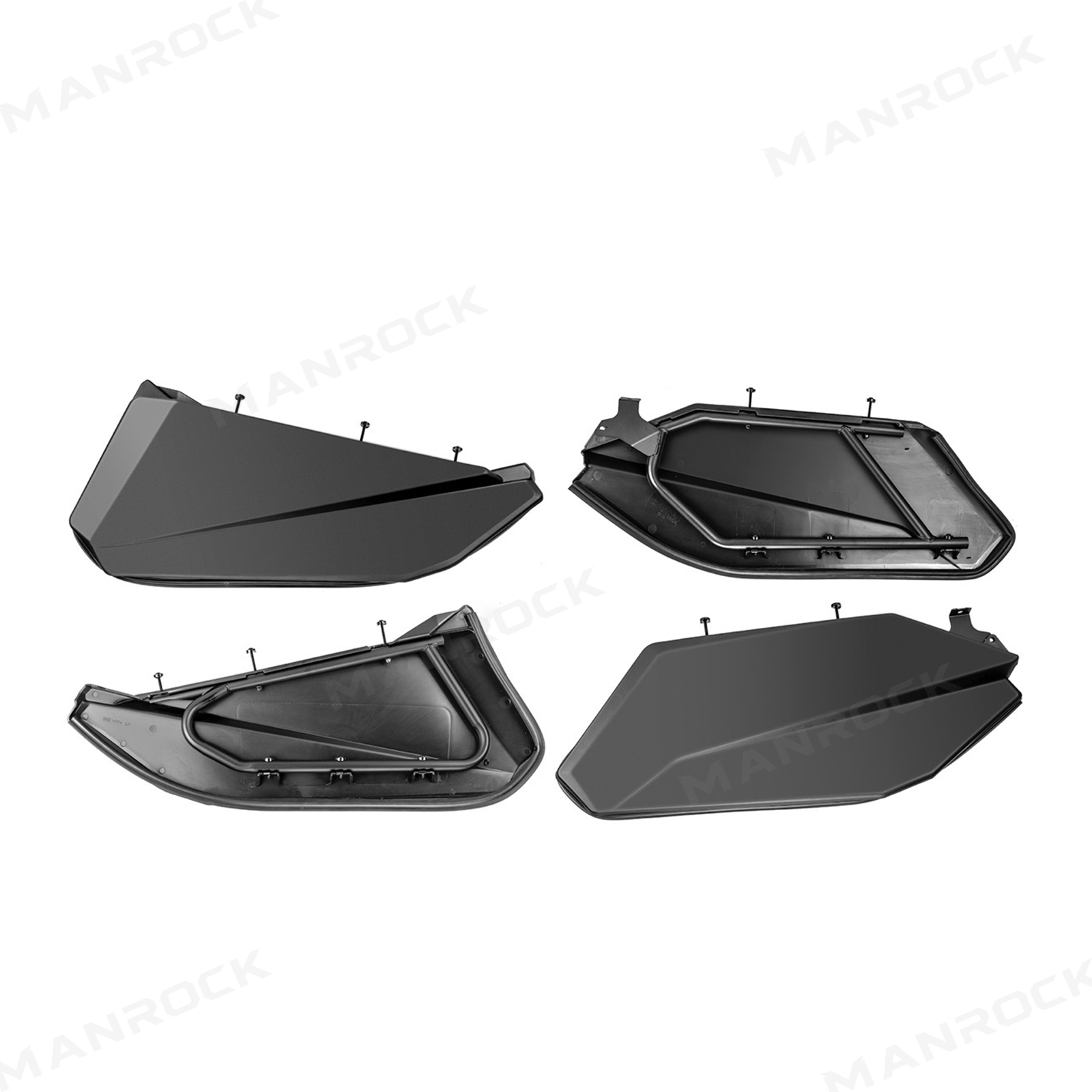 UTV Lower Doors Half Door Panels 4PCS for Can-Am Maverick X3 Max RS DS