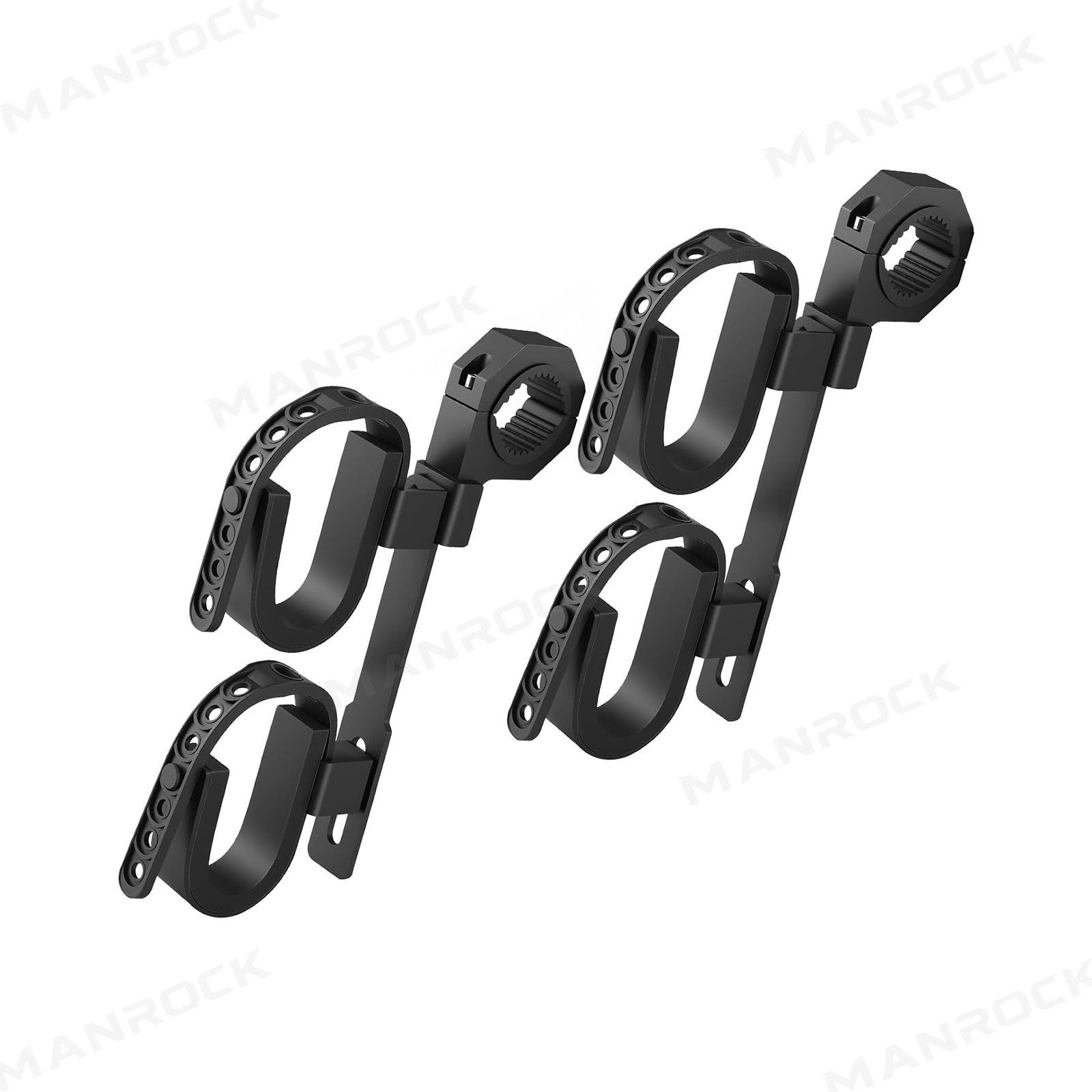 ATV UTV Gun Rack Double-Tier Hunting Tool Holder Mount 2PCS Universal Fit for 1.5"-2" Roll Bars