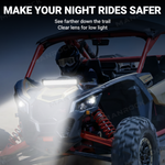 UTV LED Shock Tower Light Bar with Mount Bracket Spotlight for Can-Am Maverick X3