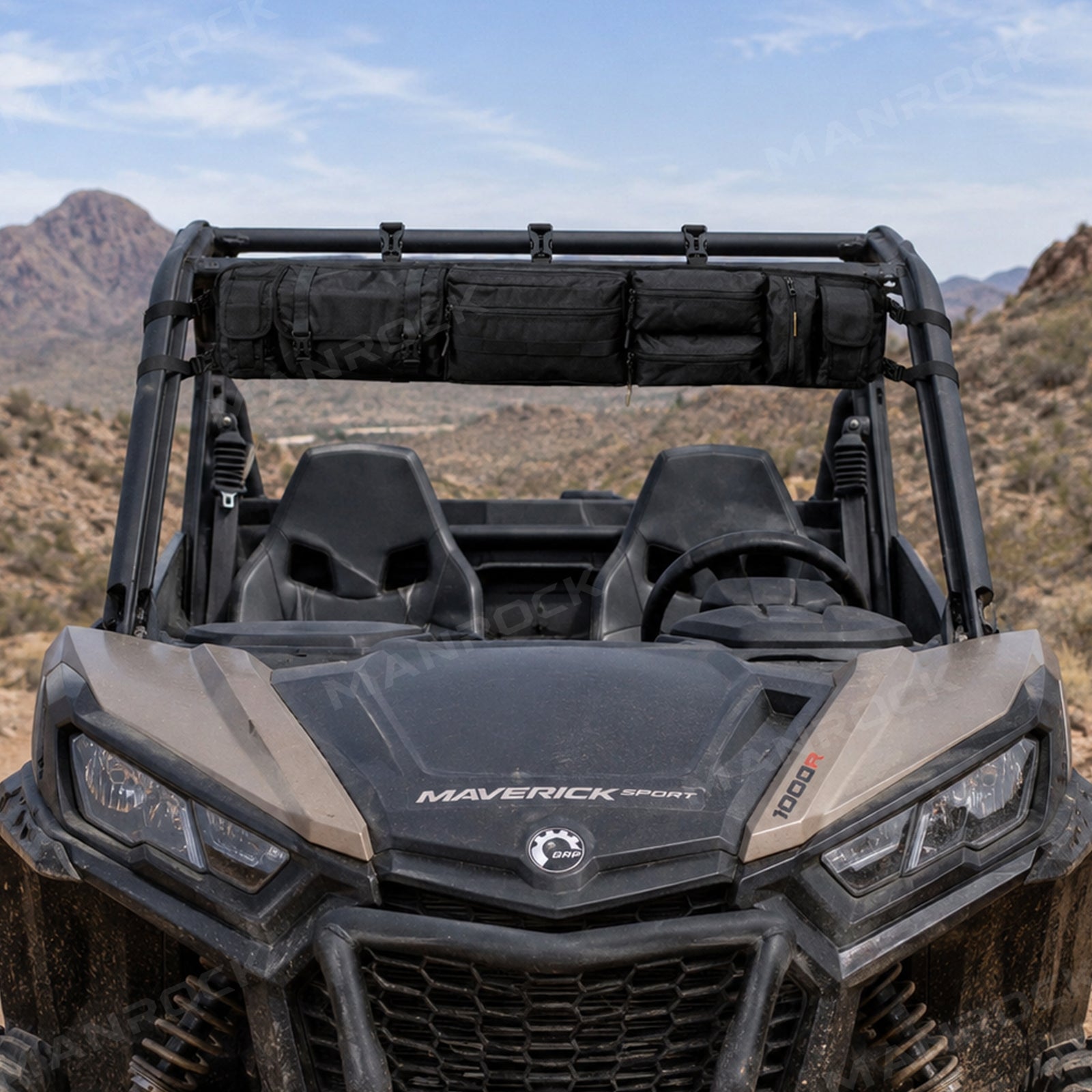 UTV Overhead Storage Bag Roll Cage Organizer Universal Fit for Polaris RZR / Can-Am Maverick X3