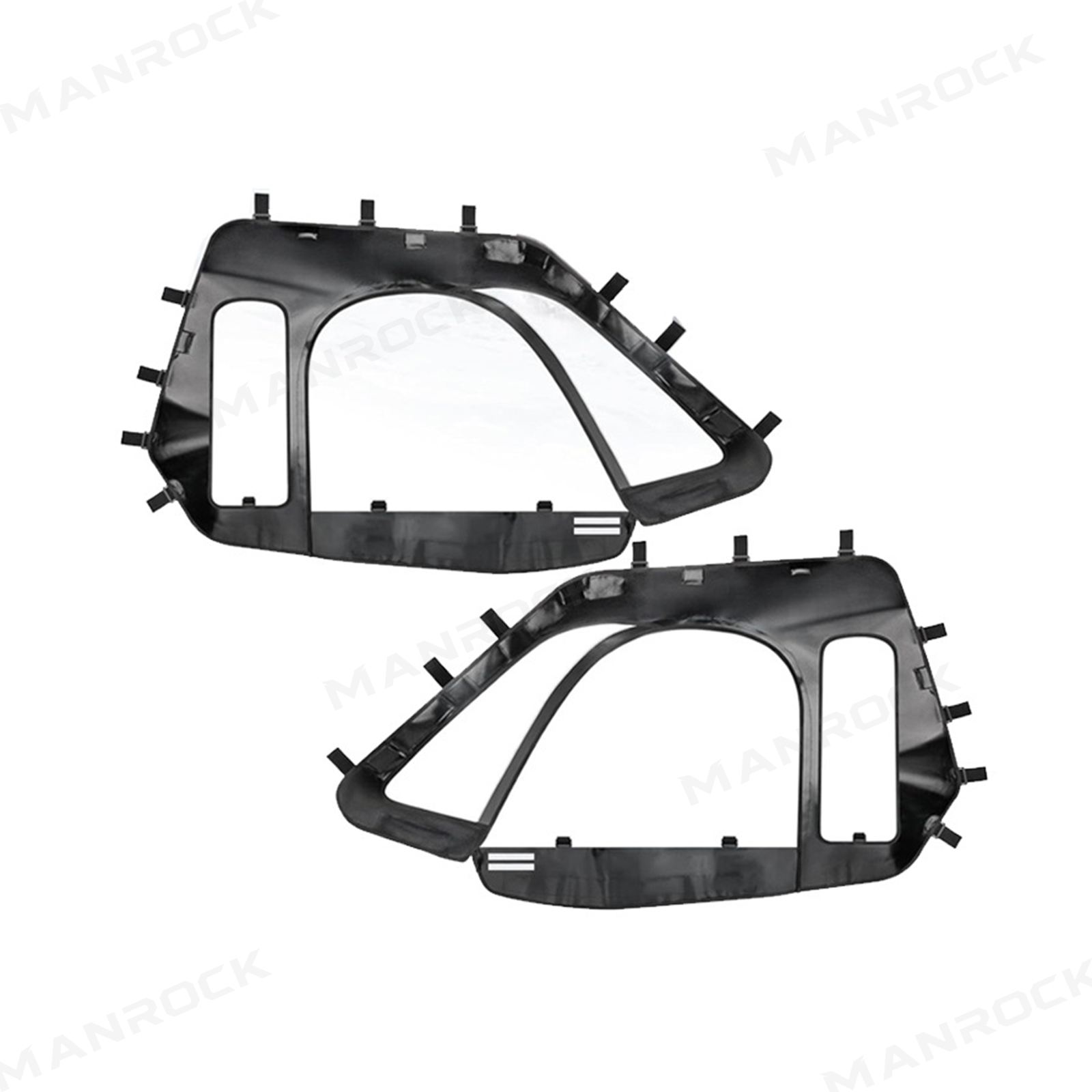 UTV Soft Cab Enclosure Upper Doors with Zipper Side Windows 2PCS for Polaris RZR