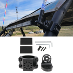 UTV Flag Mount Adjustable Whip Light Mount Universal Fit for 1.75"-2" Roll Bars