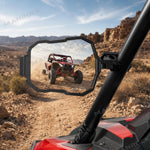 UTV Side Mirrors Rear View Mirrors Universal for Can-Am Maverick X3 / Polaris RZR, Fits 1.5-2 Inch Roll Cage