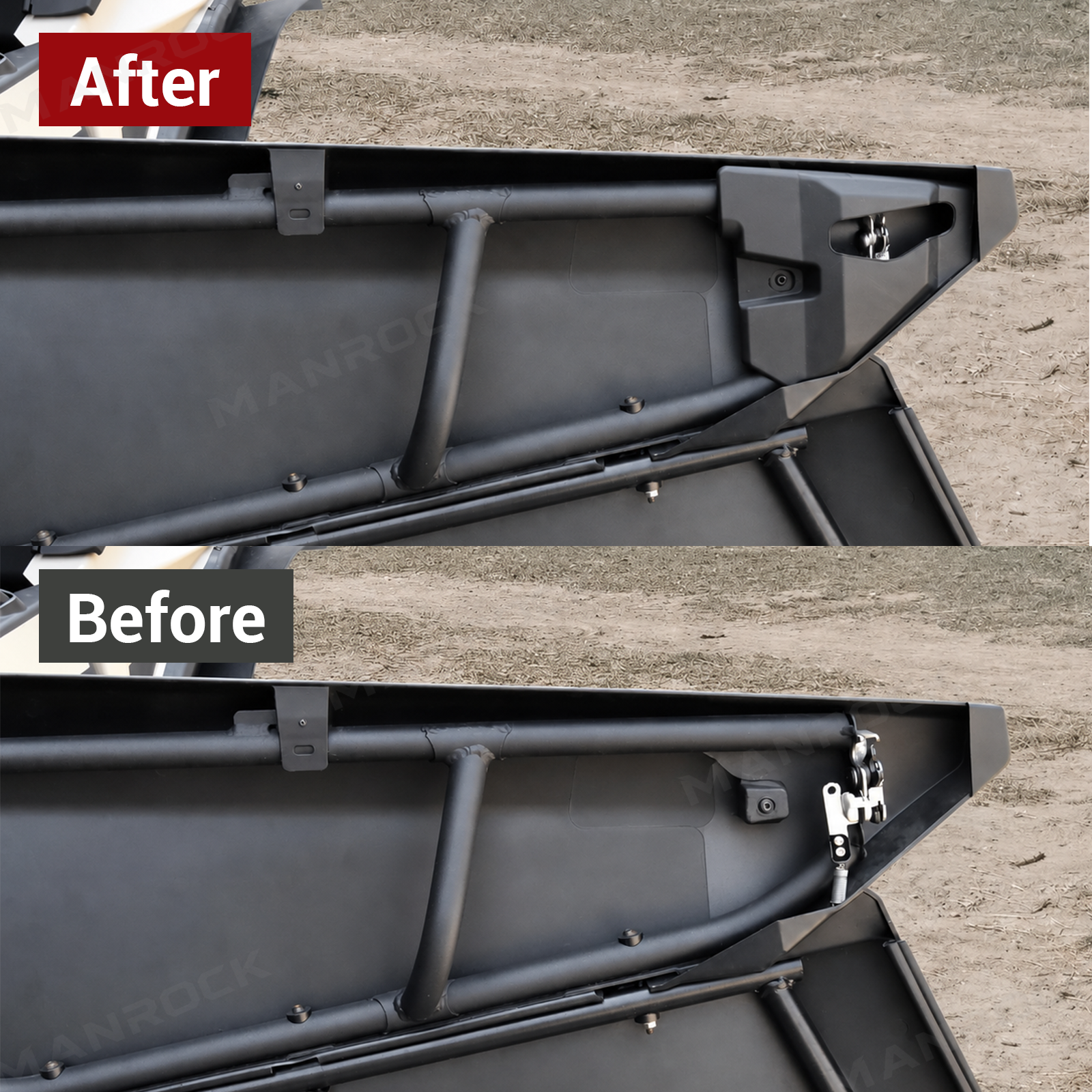UTV Front Door Latch Cover ABS Door Lock Cover Protector for Can-Am Maverick X3 Max