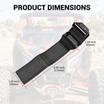 UTV Windshield Clamps Quick Release Mounting Straps 2PCS Universal Fit for 1.5"-2" Round Roll Bars