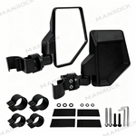 UTV Adjustable Rear Side View Mirrors with 360° Rotation & Telescopic Extension For Polaris / Can-Am / CFMOTO