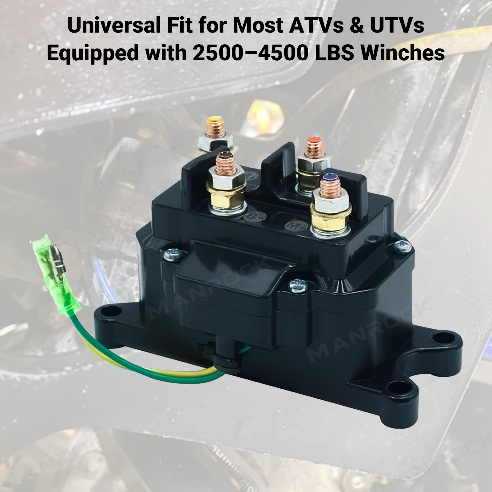 Winch Solenoid Relay Replacement Contactor Universal Fit for UTV / ATV