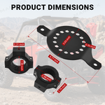 UTV ATV Gas Can Mount Adjustable Fuel Can Mount Tank Holder Universal Fit for 1.5"-2" Roll Cage