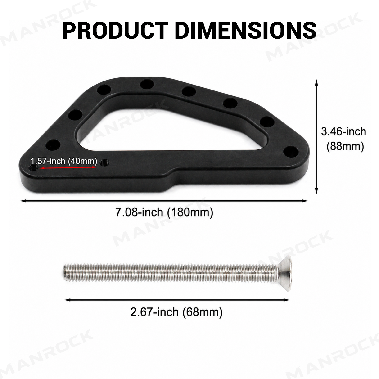UTV A-Pillar Grab Handle Aluminum Roll Bar Assist Handle 2PCS for Can-Am Maverick X3 / X3 Max