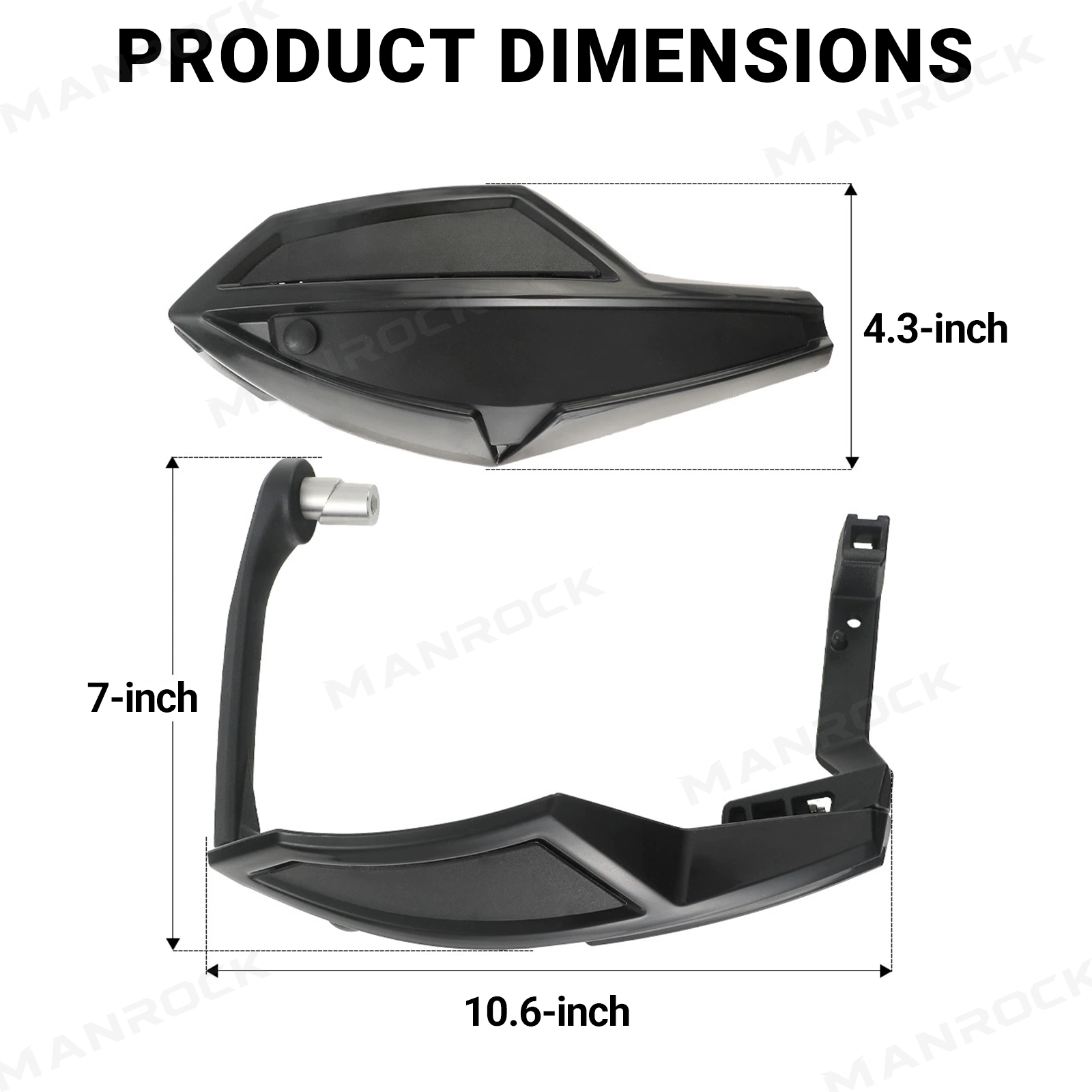 ATV Handguards Wind Deflector Hand Guards Protectors for Can-Am Outlander / Renegade