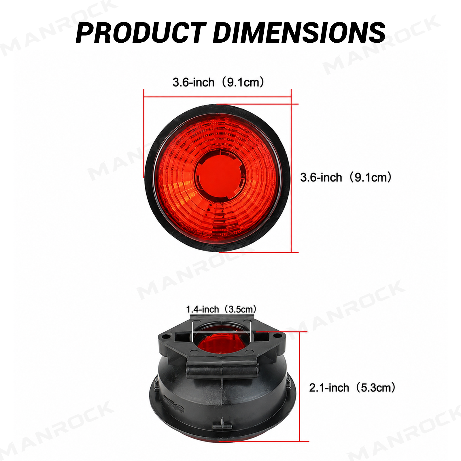 Tail Light Housing Replacement Tail Light Lens Shell for Can-Am  Maverick 1000R / Outlander / Commander / Renegade