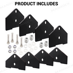 UTV 2 Inch Suspension Lift Kit Shock Relocation Brackets for Polaris RZR