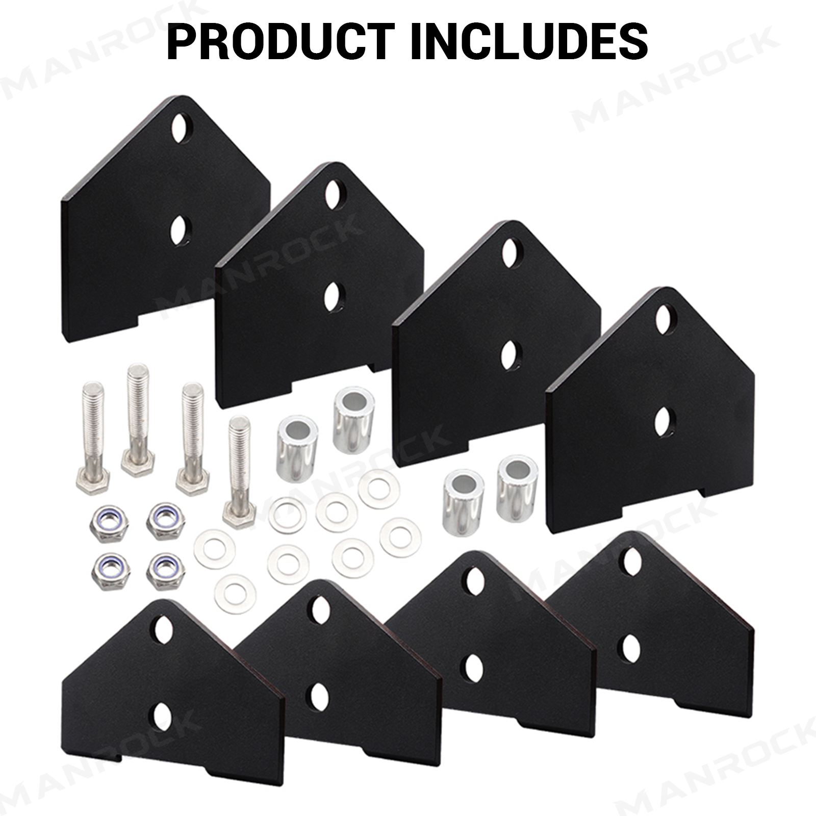 UTV 2 Inch Suspension Lift Kit Shock Relocation Brackets for Polaris RZR