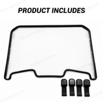 UTV Front Full Windshield Clear Acrylic Wind Deflector for Polaris RZR