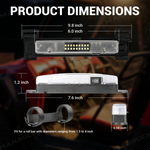 UTV ATV Dome Light Roll Bar Mount Interior LED Lights, Universal Fit for 1.5"–4" Roll Bars