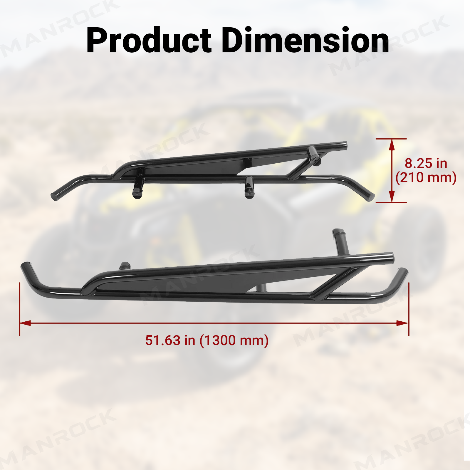 UTV Rock Sliders Side Nerf Bars Protection for Can-am Maverick X3